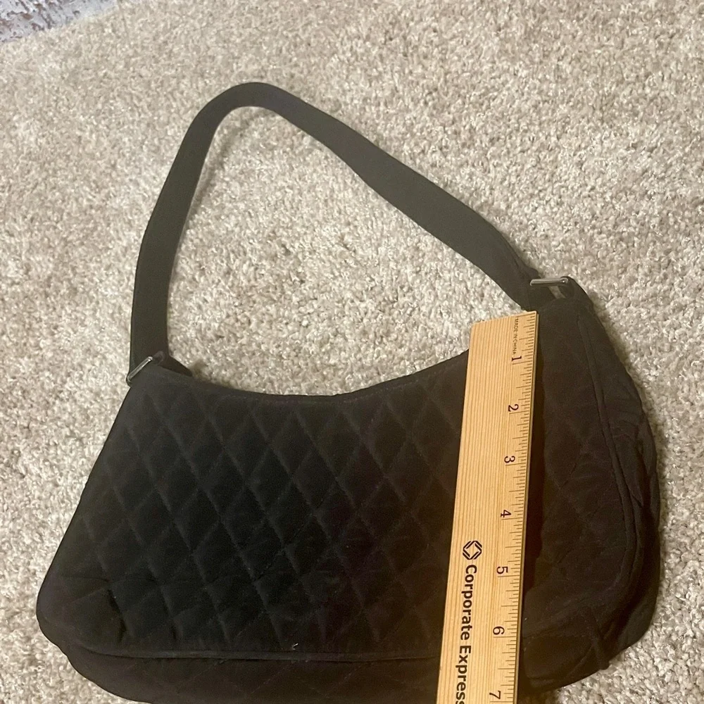 Vera Bradley Black Quilted Shoulder Bag - Picture 4 of 4